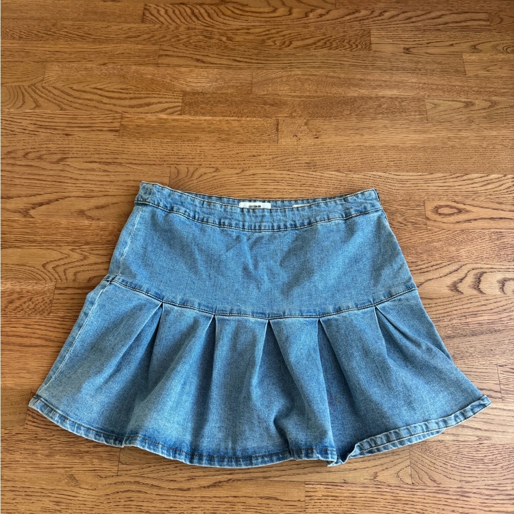 Cotton On Blue Denim Mini Skirt